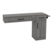 Nova Combo Wall Mount Styling Station with Side-Mount Appliance Holder (Cabinet Only) - Kaemark
