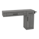 Nova Combo Wall Mount Styling Station with Side-Mount Appliance Holder (Cabinet Only) - Kaemark