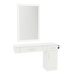 Nova Combo Wall Mount Styling Station with Side-Mount Appliance Holder and Silver Rectangle Glo Mirror - Kaemark