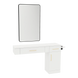 Nova Wall Mount Styling Station with Side-Mount Appliance Holder and Black Rectangle Westin Mirror - Kaemark
