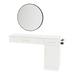 Nova Combo Wall Mount Styling Station with Side-Mount Appliance Holder and Black Round Westin Mirror - Kaemark