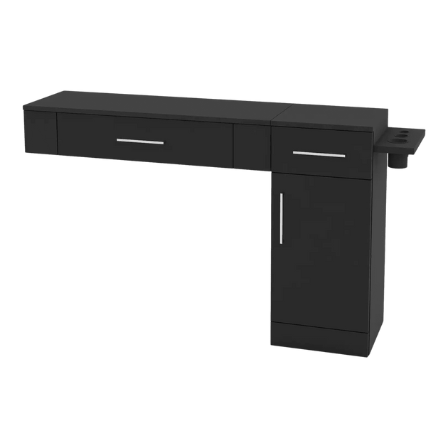 Nova Combo Wall Mount Styling Station with Side-Mount Appliance Holder (Cabinet Only) - Kaemark