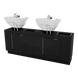 Rococo Double Shampoo Cabinet with Bottle Wells and Tilt Bowls - Kaemark