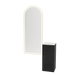 Rococo Mobile Styling Station with Tilt-out Appliance Holder, Solid Surface Countertop, and Gold Full-Length Arch Paloma Mirror - Kaemark
