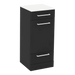 Rococo Mobile Styling Station with Tilt-out Appliance Holder and Solid Surface Countertop (Cabinet Only) - Kaemark