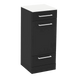 Rococo Mobile Styling Station with Tilt-out Appliance Holder and Solid Surface Countertop (Cabinet Only) - Kaemark