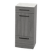 Rococo Mobile Styling Station with Tilt-out Appliance Holder and Solid Surface Countertop (Cabinet Only) - Kaemark