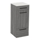 Rococo Mobile Styling Station with Tilt-out Appliance Holder and Solid Surface Countertop (Cabinet Only) - Kaemark
