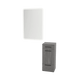 Rococo Mobile Styling Station with Tilt-out Appliance Holder and White Rectangle Illuminate Back Lit Mirror - Kaemark