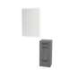 Rococo Mobile Styling Station with Tilt-out Appliance Holder and White Rectangle Illuminate Back Lit Mirror - Kaemark