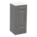 Rococo Mobile Styling Station with Tilt-out Appliance Holder and Solid Surface Countertop (Cabinet Only) - Kaemark