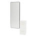 Rococo Mobile Styling Station with Tilt-out Appliance Holder and Black Full-Length Rectangle Westin Mirror - Kaemark