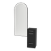 Rococo Mobile Styling Station with Tilt-out Appliance Holder and Black Full-Length Arch Paloma Mirror - Kaemark