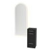 Rococo Mobile Styling Station with Tilt-out Appliance Holder and Gold Full-Length Arch Paloma Mirror - Kaemark
