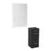 Rococo Mobile Styling Station with Tilt-out Appliance Holder and White Rectangle Illuminate Back Lit Mirror - Kaemark