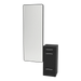 Rococo Mobile Styling Station with Tilt-out Appliance Holder and Black Full-Length Rectangle Westin Mirror - Kaemark