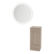 Rococo Mobile Styling Station with Tilt-out Appliance Holder and Silver Round Glo Mirror - Kaemark
