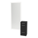 Rococo Mobile Styling Station with Tilt-out Appliance Holder and Silver Full-Length Rectangle Glo Mirror - Kaemark