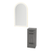 Rococo Mobile Styling Station with Tilt-out Appliance Holder and Gold Arch Paloma Mirror - Kaemark
