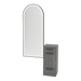 Rococo Mobile Styling Station with Tilt-out Appliance Holder and Black Full-Length Arch Paloma Mirror - Kaemark