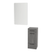 Rococo Mobile Styling Station with Tilt-out Appliance Holder and White Rectangle Illuminate Back Lit Mirror - Kaemark