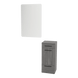 Rococo Mobile Styling Station with Tilt-out Appliance Holder and White Rectangle Illuminate Back Lit Mirror - Kaemark