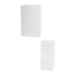 Rococo Mobile Styling Station with Tilt-out Appliance Holder and White Rectangle Illuminate Back Lit Mirror - Kaemark