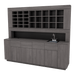 Royal Salon Color Bar with Integrated Bottle Well, Sink, & Storage Cabinets - Kaemark