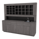Royal Salon Color Bar with Integrated Bottle Well, Sink, & Storage Cabinets - Kaemark