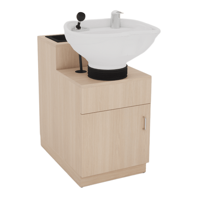 Reflections Side Wash Shampoo Cabinet with Tilt Bowl - Kaemark