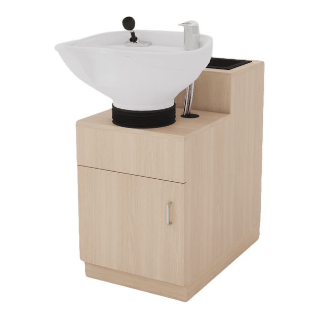 Reflections Side Wash Shampoo Cabinet with Tilt Bowl - Kaemark