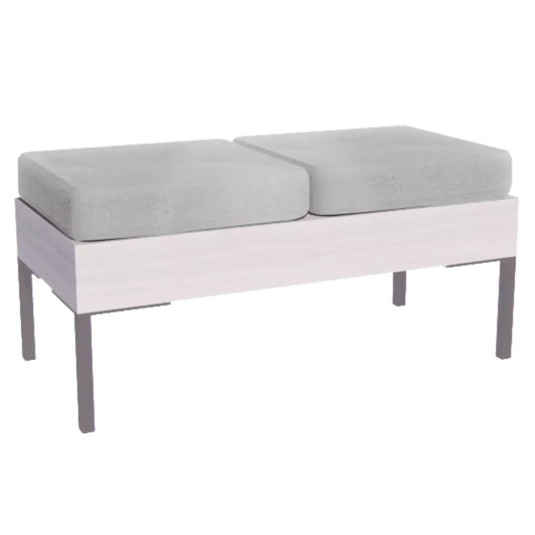 Rechteck Reception Bench - 2 Seater - Kaemark