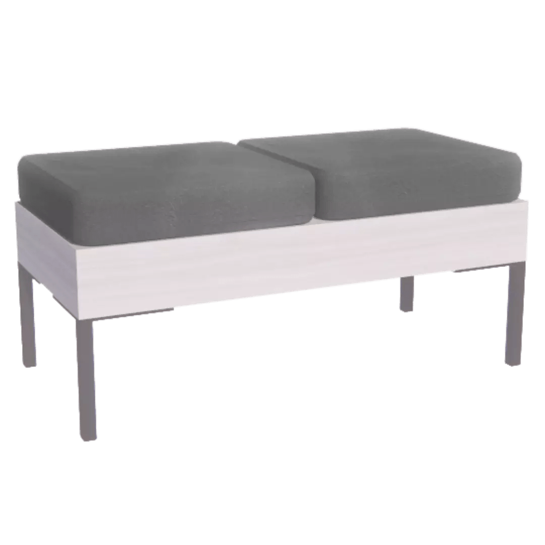 Rechteck Reception Bench - 2 Seater - Kaemark