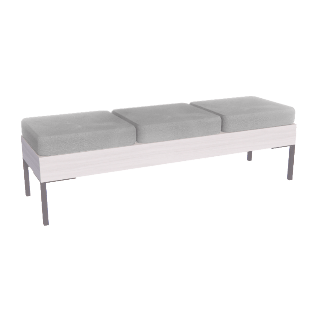 Rechteck Reception Bench - 3 Seater - Kaemark