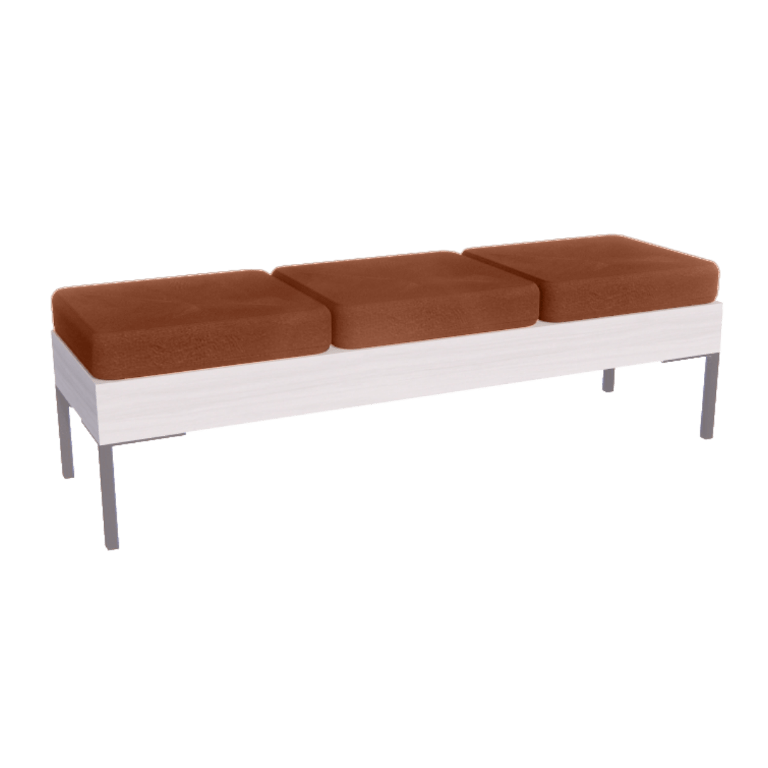 Rechteck Reception Bench - 3 Seater - Kaemark
