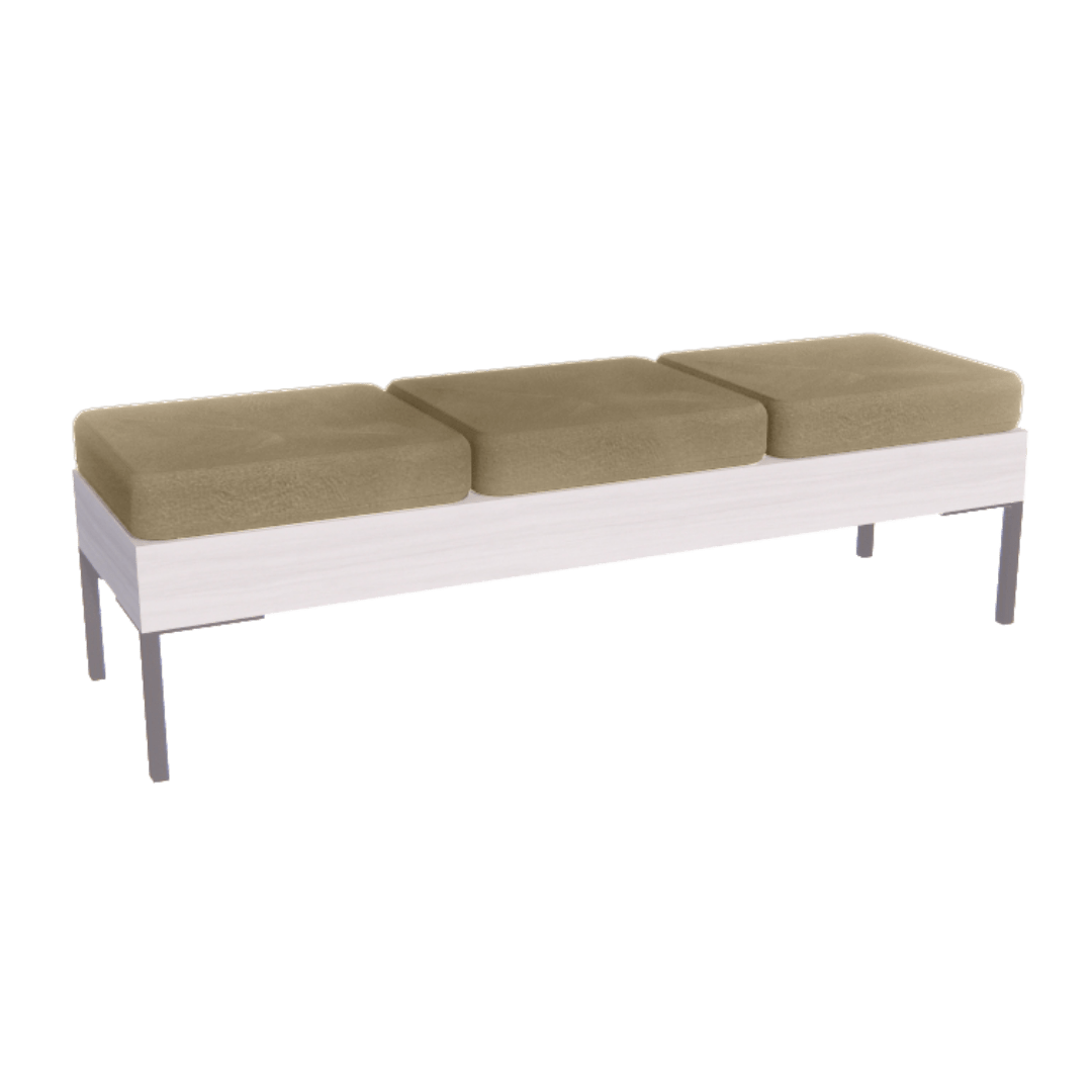 Rechteck Reception Bench - 3 Seater - Kaemark