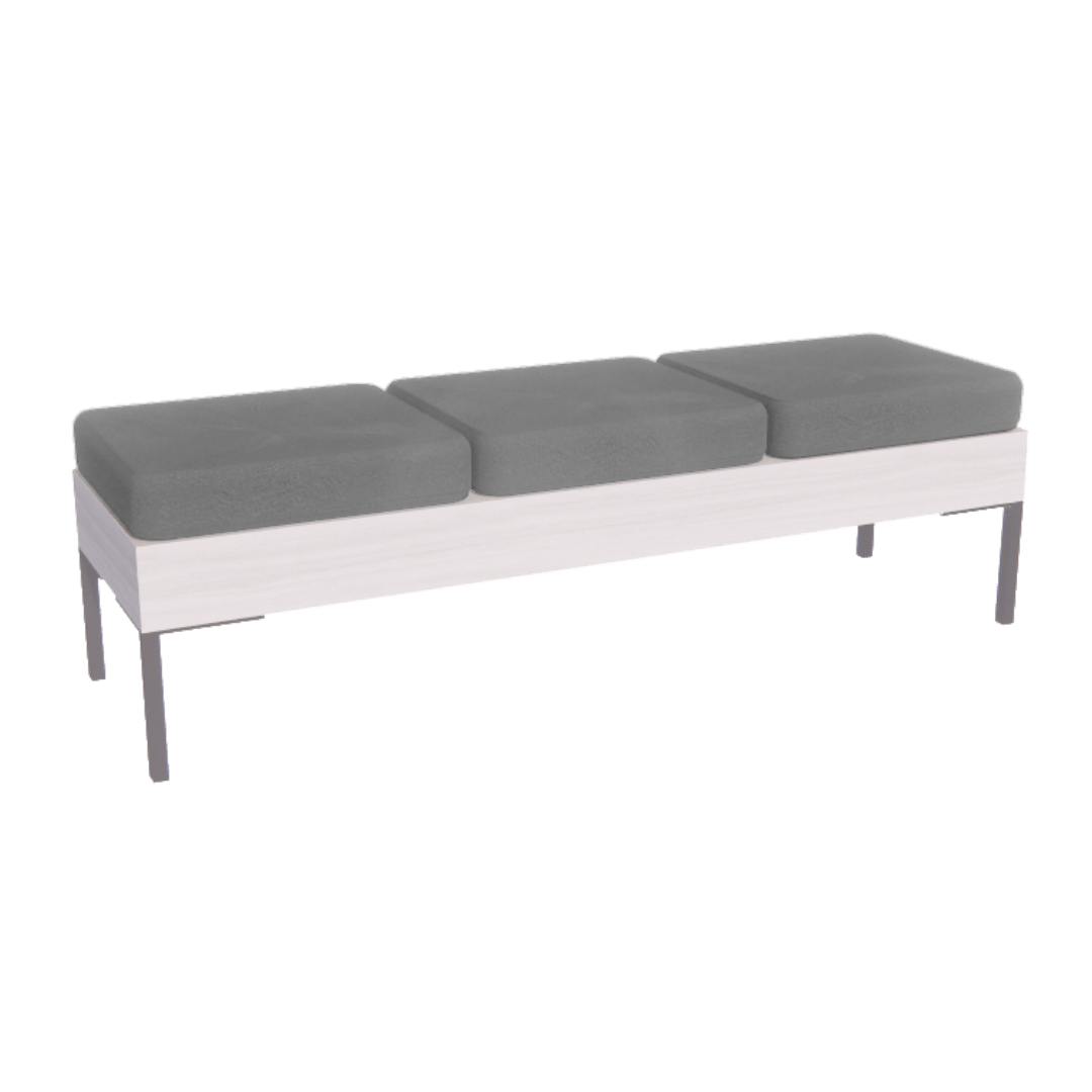 Rechteck Reception Bench - 3 Seater - Kaemark
