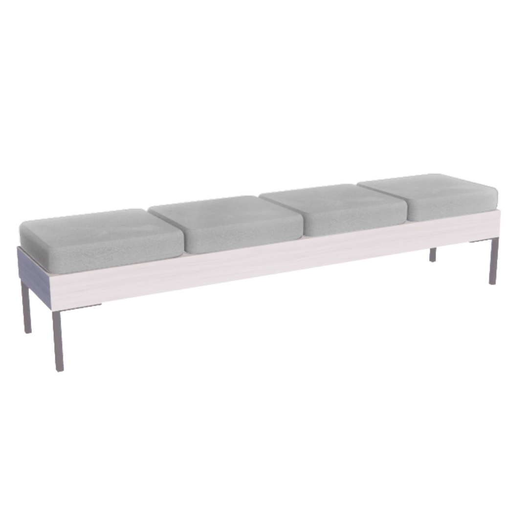 Rechteck Reception Bench - 4 Seater - Kaemark