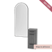 Rococo Mobile Styling Station with Tilt-out Appliance Holder and Gold Full-Length Arch Paloma Mirror - Kaemark