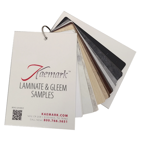Laminate and Glo LED Samples - Kaemark