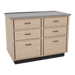 SterilSteelPass 48" Veterinary Clinic Dry Table with Pass-through Drawers - Kaemark