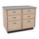 SterilSteelPass 48" Veterinary Clinic Dry Table with Pass-through Drawers - Kaemark