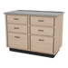 SterilSteelPass 48" Veterinary Clinic Dry Table with Pass-through Drawers - Kaemark