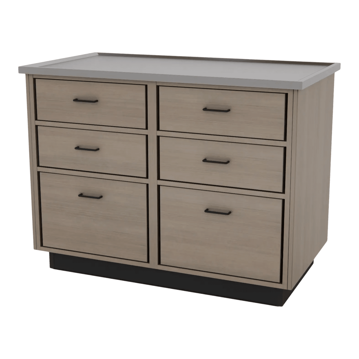 SterilSteelPass 48" Veterinary Clinic Dry Table with Pass-through Drawers - Kaemark