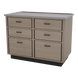 SterilSteelPass 48" Veterinary Clinic Dry Table with Pass-through Drawers - Kaemark