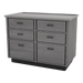SterilSteelPass 48" Veterinary Clinic Dry Table with Pass-through Drawers - Kaemark