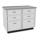 SterilSteelPass 48" Veterinary Clinic Dry Table with Pass-through Drawers - Kaemark