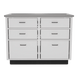 SterilSteelPass 48" Veterinary Clinic Dry Table with Pass-through Drawers - Kaemark