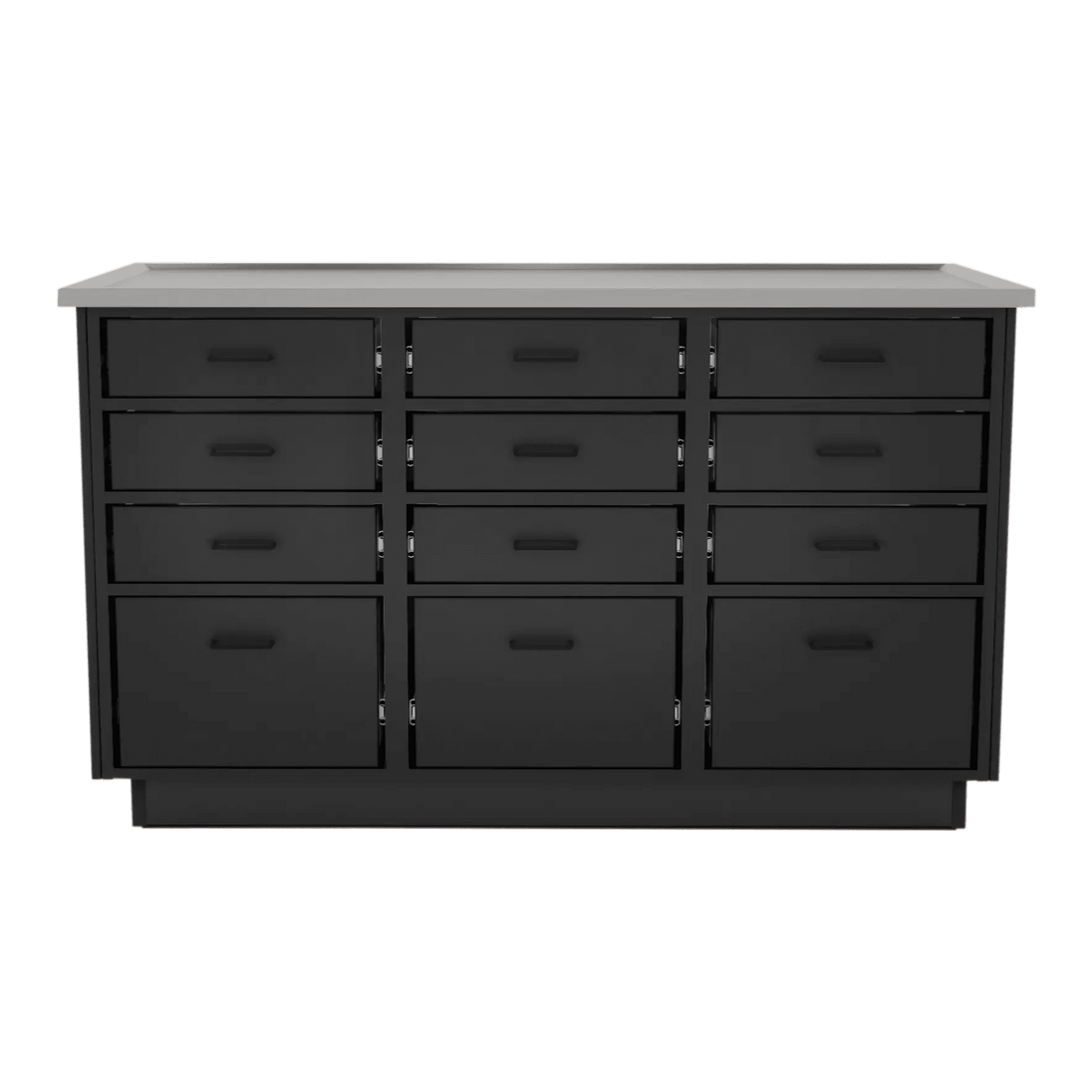 SterilSteel+Pass 60" Island Dry Table with Pass-through Drawers - Kaemark