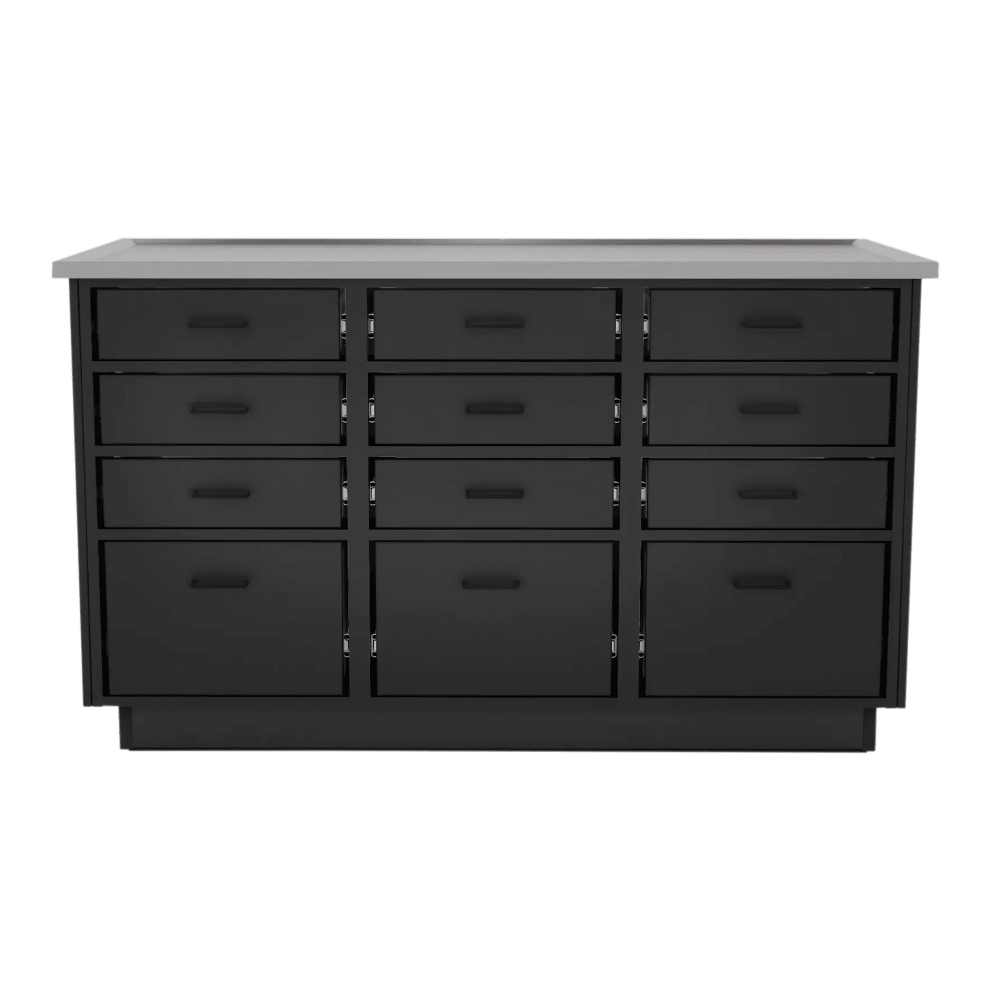 SterilSteel+Pass 60" Island Dry Table with Pass-through Drawers - Kaemark